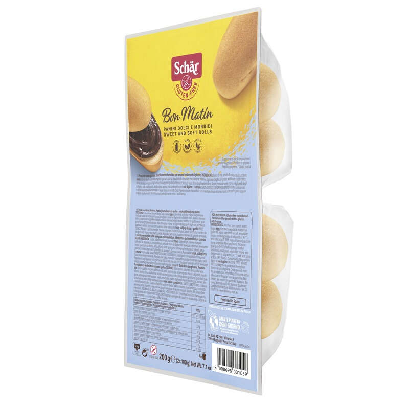 Schar - Bon matin panini dolci e morbidi senza lattosio 2 pezzi da 100 g