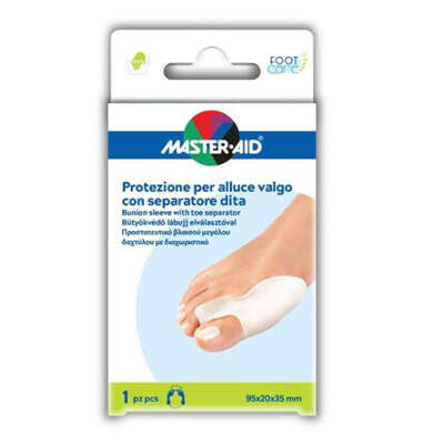 Master aid - Protezione master-aid footcare per alluce valgo con separatore dita integrato 1 pezzo d9