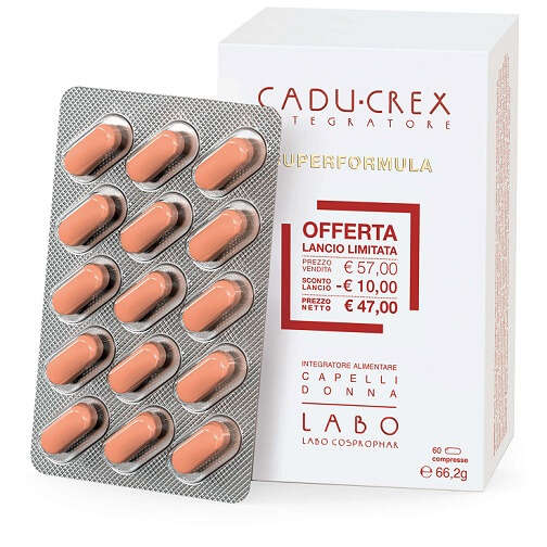 Labo - Cadu-crex superformula integratore capelli donna 60 compresse 60 g