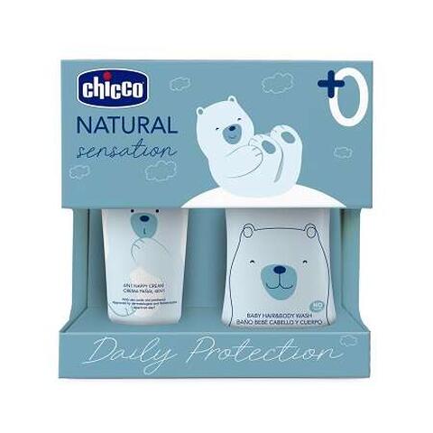 Chicco - Natural sensation set bagnoshampoo+pasta lenitiva