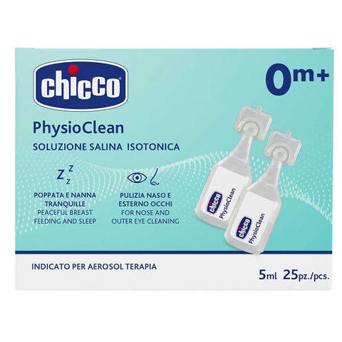 Chicco - Soluzione salina isotonica physioclean 25 pezzi da 5 ml