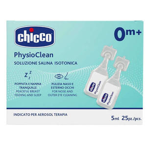 Chicco - Soluzione salina isotonica physioclean 25 pezzi da 5 ml