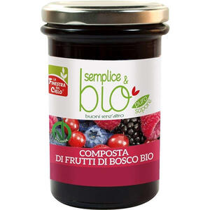 Semplice&bio - Composta di frutti di bosco con polpa di mela bio 320 g