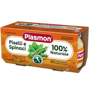 Plasmon - Omogeneizzato piselli spinaci 2 pezzi da 80 g