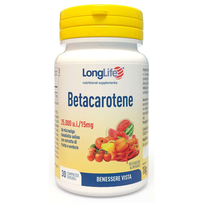 Longlife - Betacarotene 25000 ui 30 compresse