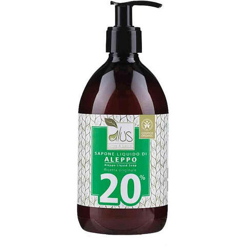 Alcea - Alus olive & laurel sapone liquido di aleppo 20% 500 ml