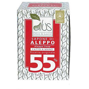 Alcea - Alus olive & laurel sapone di aleppo fatto a mano 55% 200 g
