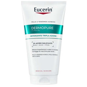Eucerin - Dermopure clinical detergente tripla azione 150 ml