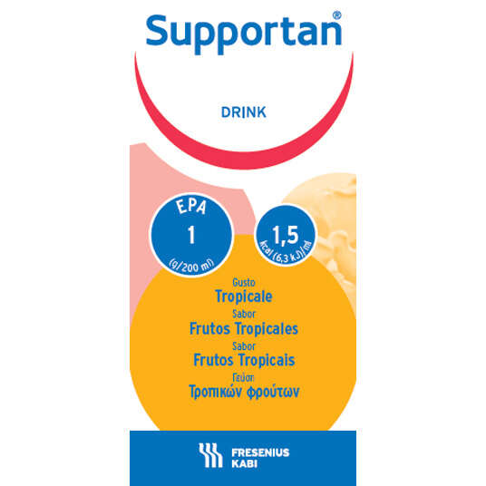 Supportan drink gusto tropicale - Supportan drink frutti tropicali 4 flaconi x 200 ml