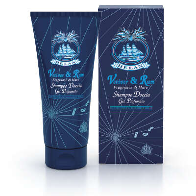 Shampoo doccia gel profumato - Vetiver & rum  200 ml