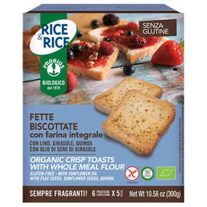 Probios - Rice&rice fette biscottate con farina integrale 300 g
