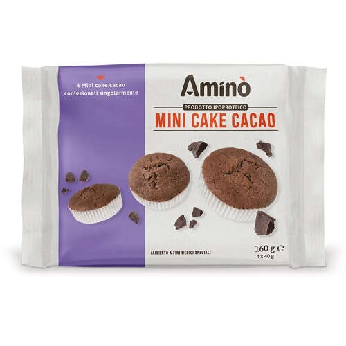 Mini cake cacao - Amino'  4 pezzi da 40 g