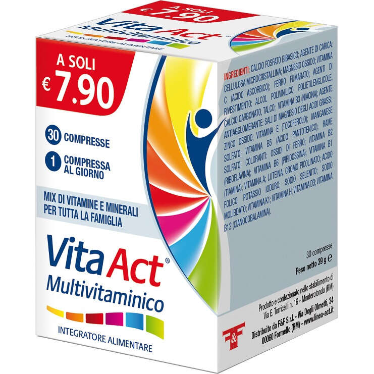 F&f - Vita act multivitaminico 30 compresse