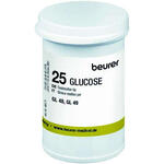 Beurer - Strisce misurazione glicemia  per glucometro gl48/gl49 in flacone 25 pezzi