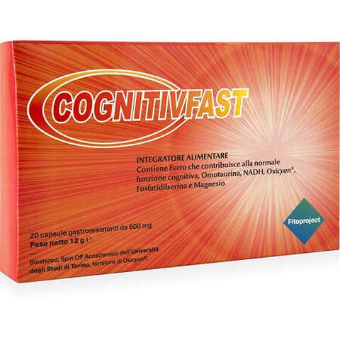 Fitoproject - Cognitivfast 20 capsule gastroresistenti da 600 mg