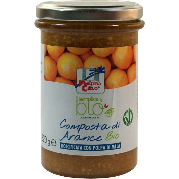 Semplice&bio - Composta di arance con polpa di mela bio 320 g