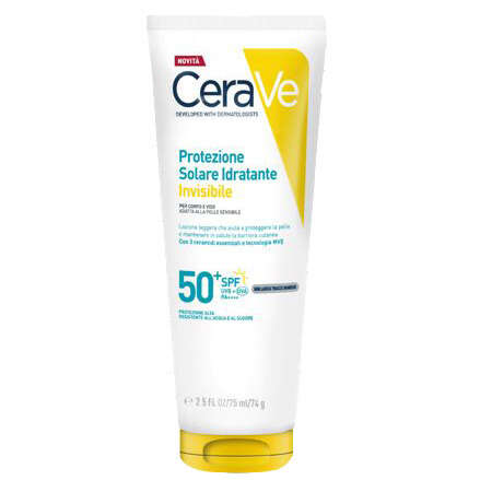Ceraveprotezione solare spf50+ - Cerave protezione solare idratante invisibile spf50+ 75 ml