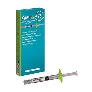 Arthrum 75 - Siringa intra-articolare arthrum visc 75 mono injection acido ialuronico 3 ml