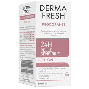 Derma fresh deodorante - Dermafresh 24h pelle sensibile roll on 50 ml