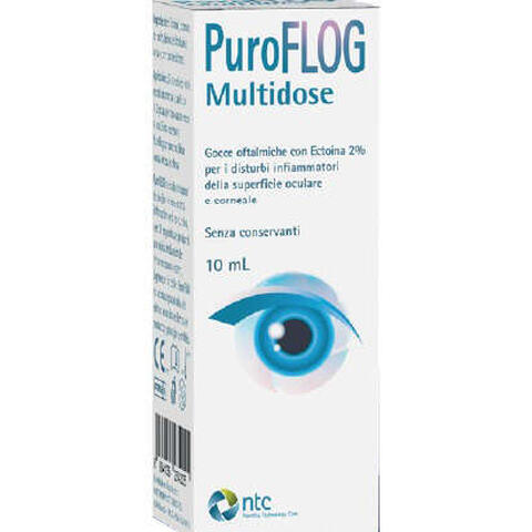 Puroflog soluzione oftalmica - Puroflog multidose soluzione oftalmica 10 ml