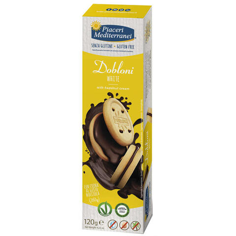 Piaceri meditteranei - Piaceri mediterranei dobloni white 2 pezzi da 60 g