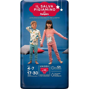 Pampers - Pannolino  babycare salvapigiamino s/m 10 pezzi