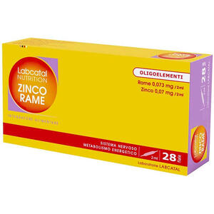 Labcatal - Nutrition zinco rame 28 fiale 2 ml