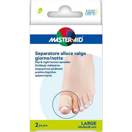 Master aid - Divaricatore alluce giorno/notte master-aid footcare large 2 pezzi d12