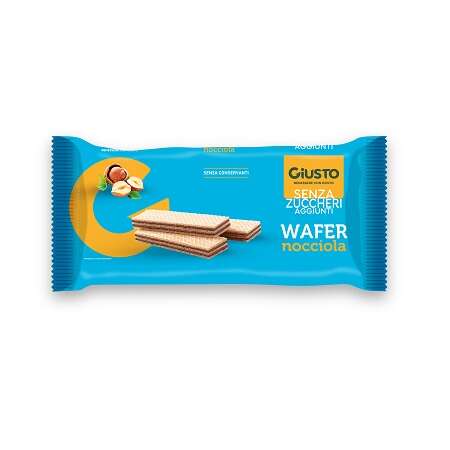 Giusto - Senza zucchero wafers nocciola 150 g