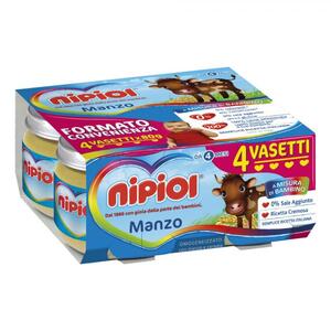 Nipiol - OMOGENEIZZATO MANZO 4 X 80 G
