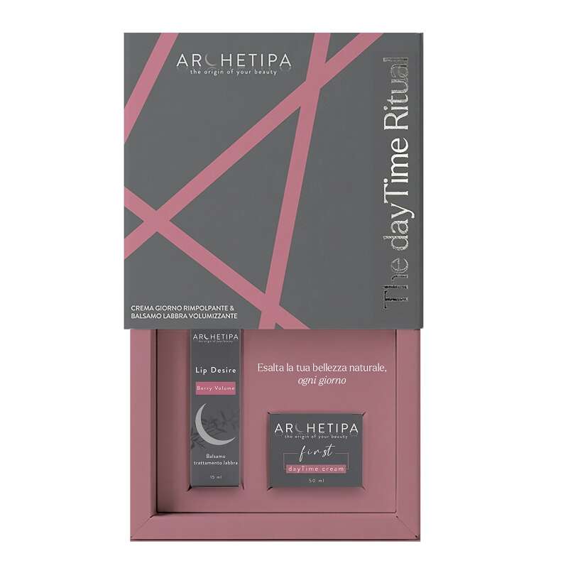 ARCHETIPA - DAYTIME RITUAL 1 FIRST DAYTIME CREAM 50 ML + 1LIP DESIRE BERRY VOLUME 15 ML