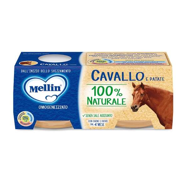Mellin - Omogeneizzato cavallo e patate 2 x 80 g