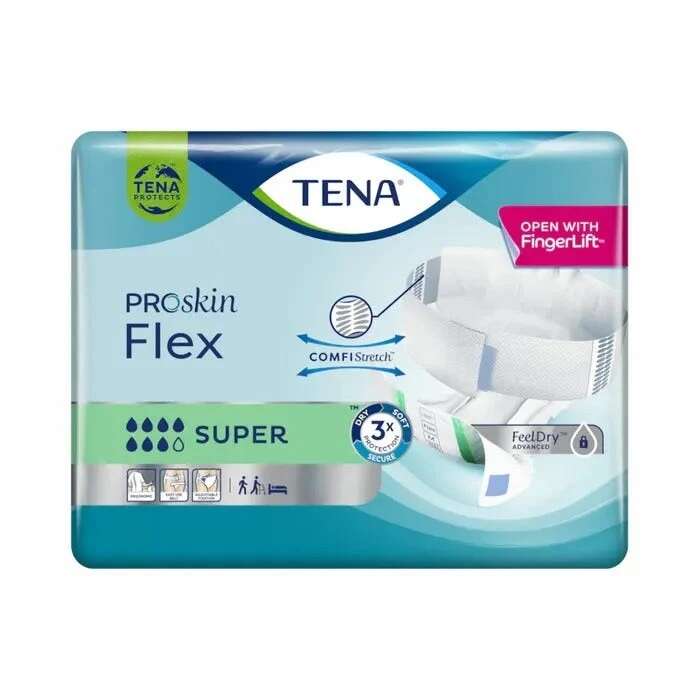 PANNOLONE PER INCONTINENZA TENA FLEX SUPER EXTRALARGE 30 PEZZI