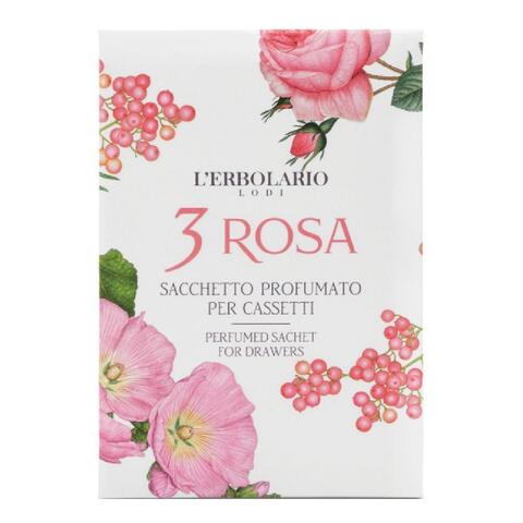 L'erbolario - 3 ROSA SACCHETTO PROFUMATO PER CASSETTI