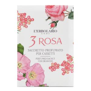 L'erbolario - 3 ROSA SACCHETTO PROFUMATO PER CASSETTI