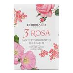 3 ROSA SACCHETTO PROFUMATO PER CASSETTI
