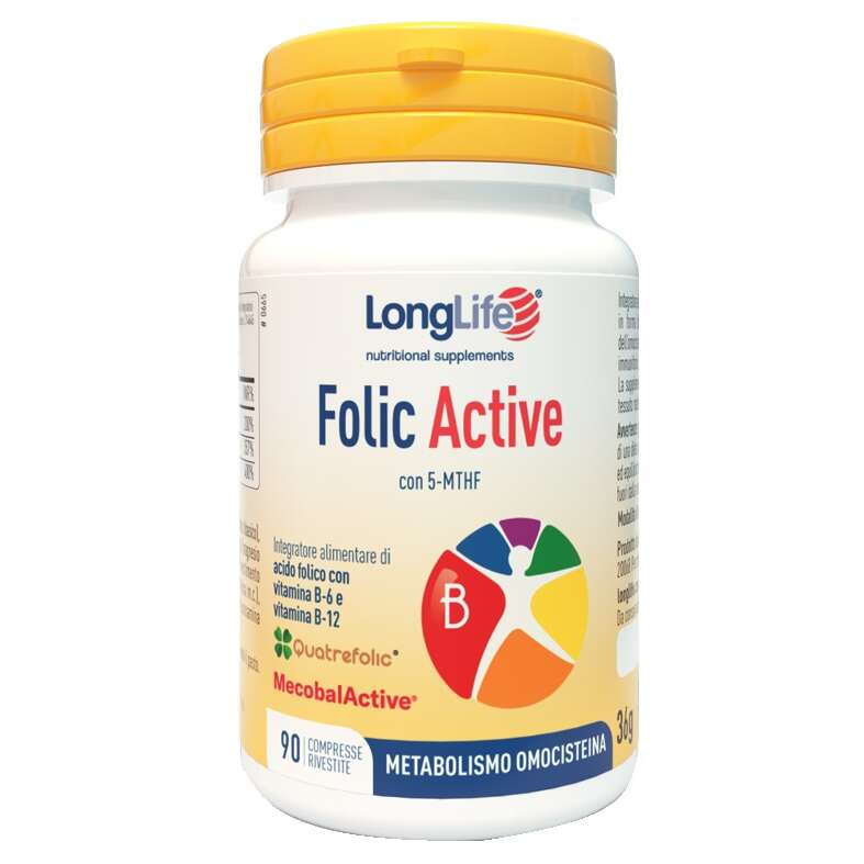 Folic active - 90 compresse rivestite senza glutine