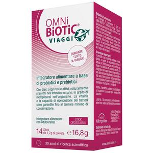 Omni biotic viaggi - 14 stick orosolubili con edulcorante senza glutine e lattosio