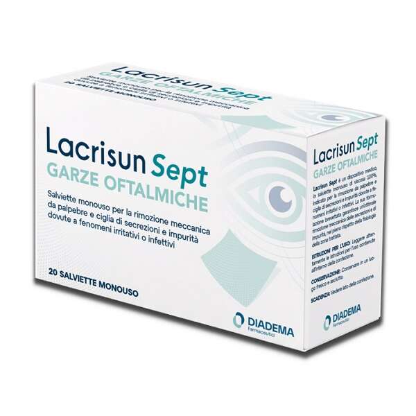 Lacrisun sept - Garze oftalmiche 20 salviette monouso