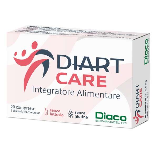 Diart care - 20 compresse senza glutine e lattosio