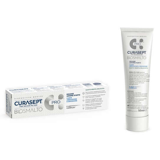 Curasept - Biosmalto mousse carie menta 50 ml