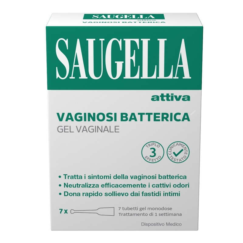 Saugella - Attiva vaginosi batterica gel vaginale 7 tubetti monodose