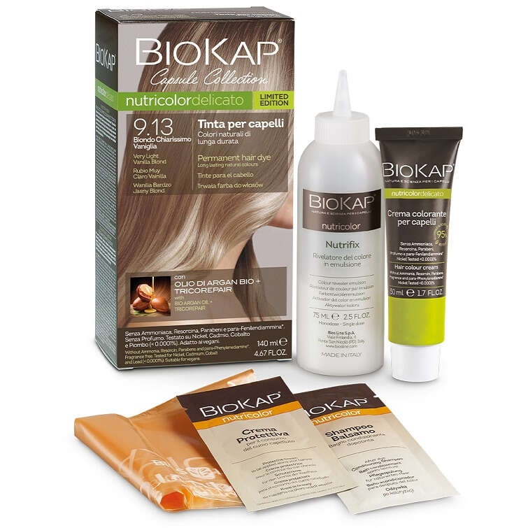 Biokap - Nutricolor delicato 9,13 biondo chiarissimo vaniglia  capsule collection