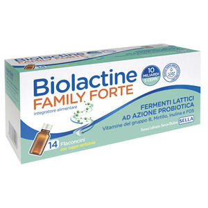 Biolactine - Family forte 10 miliardi 14 flaconcini da 9 ml