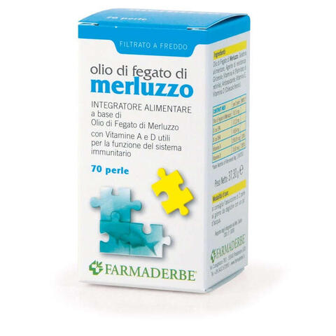 Farmaderbe - Olio di fegato di merluzzo 200 perle