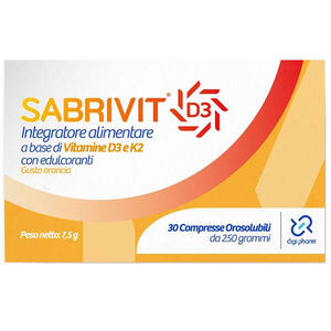 Sabrivit d3 - 30 compresse orosolubili gusto arancia