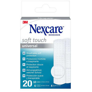Nexcare - Cerotto  soft touch 20 pezzi assortiti