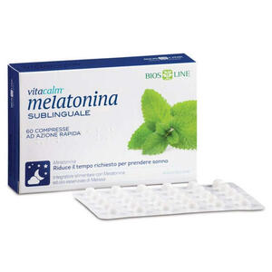 Vitacalm - Bios line  melatonina sublinguale 60 compresse 1 mg