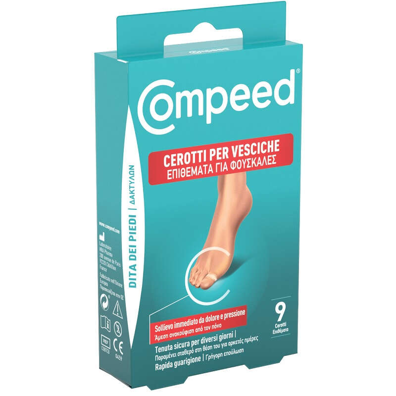 Compeed - Cerotto vesciche dita dei piedi 9 pezzi carton