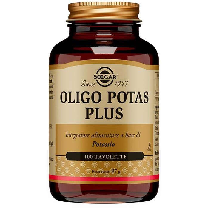 Solgar - Oligo potas plus 100 tavolette